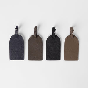 Full-Grain Leather Luggage Tag
