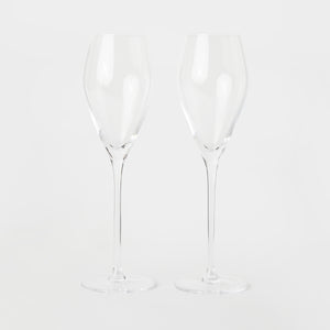 Crystal Champagne Glass 2-P