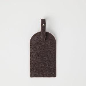 Full-Grain Leather Luggage Tag