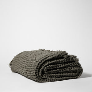 Oversized Waffle Knit Bedspread