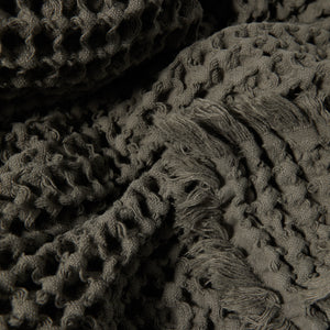 Oversized Waffle Knit Bedspread