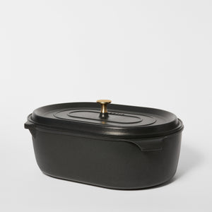 Hand Cast Aluminium Pot With Lid