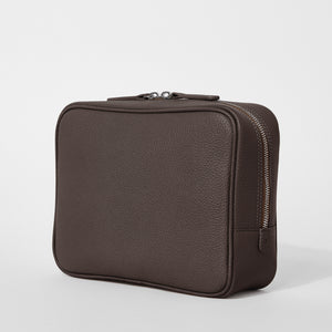 Full-Grain Leather Toiletry Bag Large