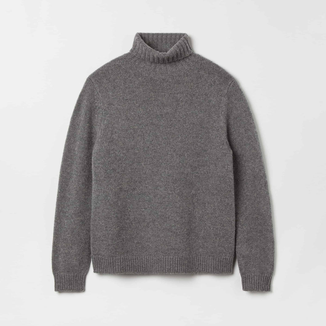 Men's Heavy Wool-Cashmere Roller Neck