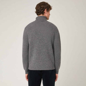 Men's Heavy Wool-Cashmere Roller Neck