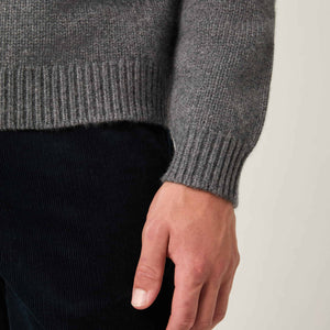 Men's Heavy Wool-Cashmere Roller Neck