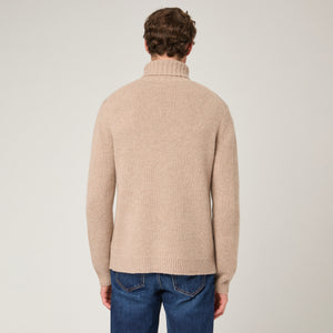Men's Heavy Wool-Cashmere Roller Neck