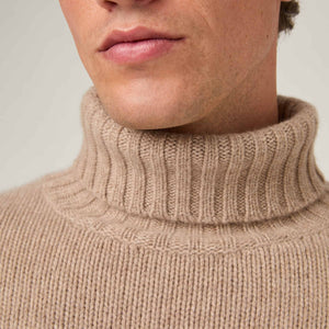 Men's Heavy Wool-Cashmere Roller Neck