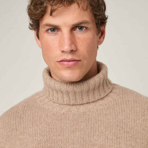 Men's Heavy Wool-Cashmere Roller Neck