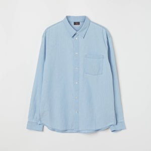 Men's Relaxed Cotton-Chambray Shirt