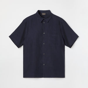 Men's Relaxed Short Sleeve Linen Shirt