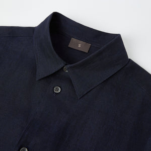 Men's Relaxed Short Sleeve Linen Shirt