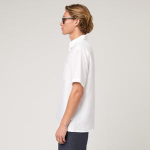 Men's Relaxed Short Sleeve Linen Shirt