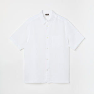 Men's Relaxed Short Sleeve Linen Shirt