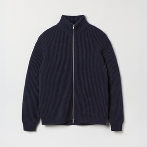 Men's Wool-Cashmere Zip Cardigan