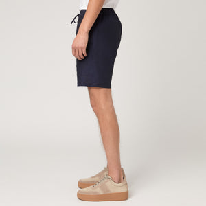 Men's Straight Leg Linen Drawstring Shorts