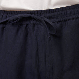 Men's Straight Leg Linen Drawstring Shorts