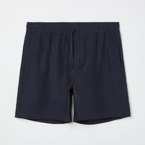Men's Straight Leg Linen Drawstring Shorts