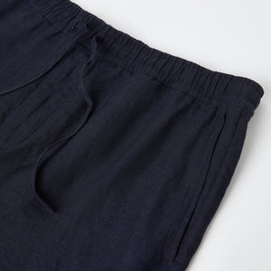 Men's Straight Leg Linen Drawstring Shorts