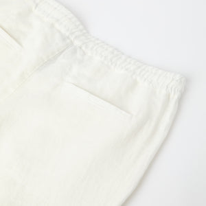 Men's Straight Leg Linen Drawstring Trousers