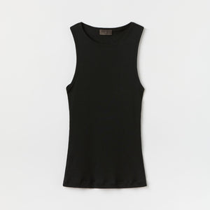 Women's Ribbed Cotton-Silk Tank Top