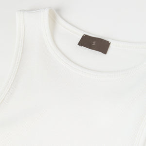Women's Ribbed Cotton-Silk Tank Top