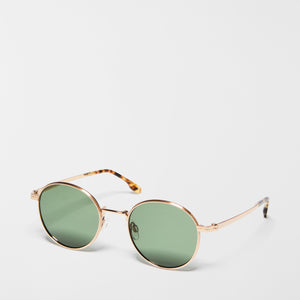Pecorini Round Titanium Sunglasses