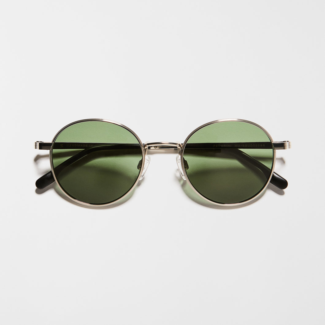 Pecorini Round Titanium Sunglasses
