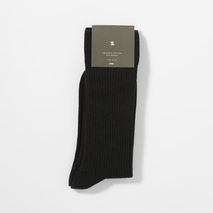Organic Cotton Rib Socks