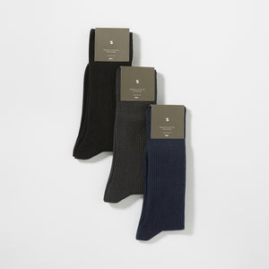 Organic Cotton Rib Socks
