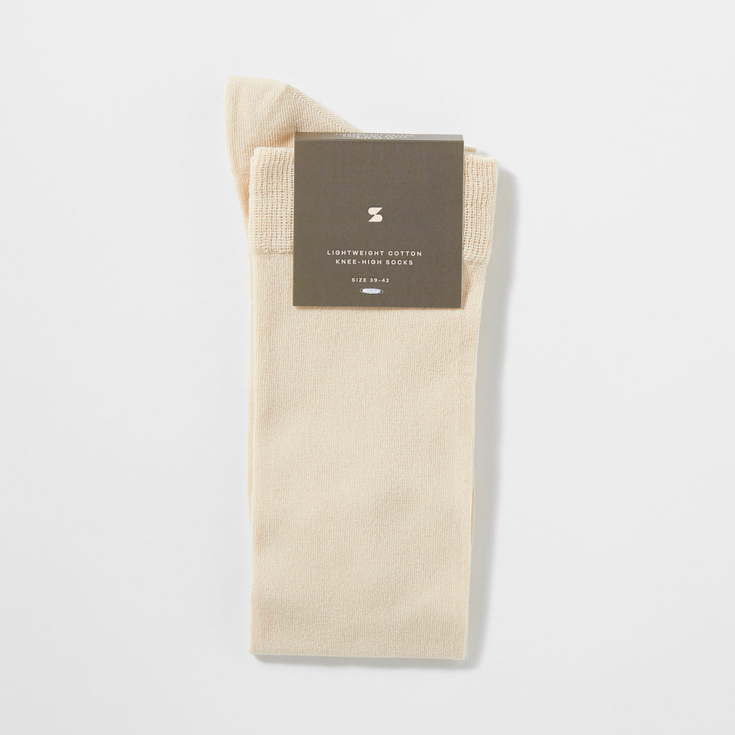 Lightweight Cotton Knee-High Socks