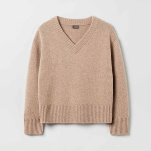Women's Relaxed Cashmere V-Neck