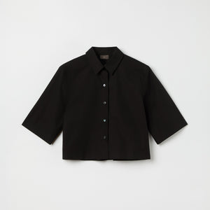 Women's Cotton-Poplin Short Sleeve Shirt