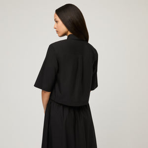 Women's Cotton-Poplin Short Sleeve Shirt