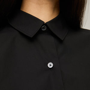 Women's Cotton-Poplin Short Sleeve Shirt