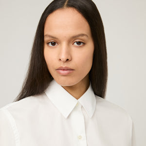 Women's Cotton-Poplin Short Sleeve Shirt
