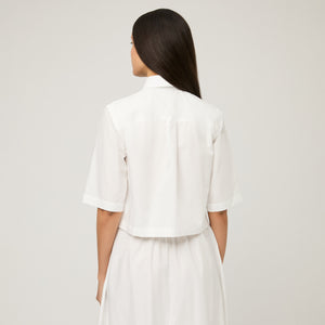 Women's Cotton-Poplin Short Sleeve Shirt