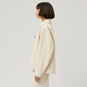 Women's Ecru Denim Utility Jacket