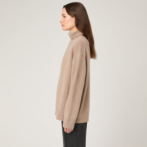 Women's Heavy-Knit Cashmere Roller Neck
