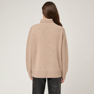 Women's Heavy-Knit Cashmere Roller Neck