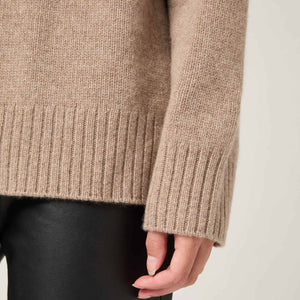 Women's Heavy-Knit Cashmere Roller Neck