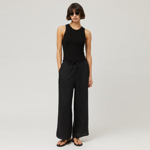 Women's Linen Drawstring Trousers