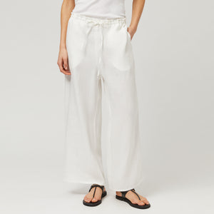 Women's Linen Drawstring Trousers