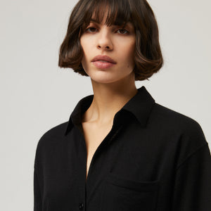 Women's Relaxed Cashmere Silk Shirt