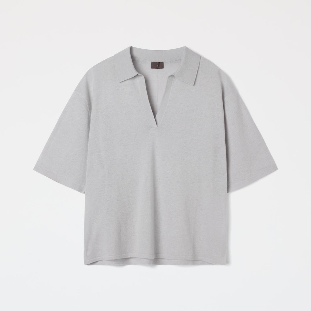 Women's Relaxed Cashmere-Silk Split Neck