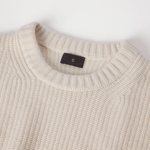 Women's Relaxed Ribbed Silk-Cashmere Crew Neck